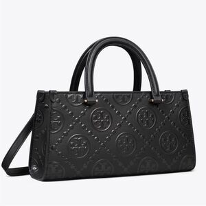 Tory Burch Black Quilted Satchel